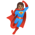 🦸🏽‍♀️ woman superhero: medium skin tone display on Google